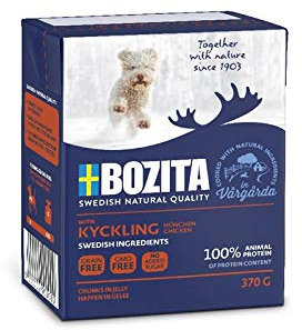 Bozita | Naturals Happen in Gelee Zartes Hühnchen Junior | 16 x 370 g