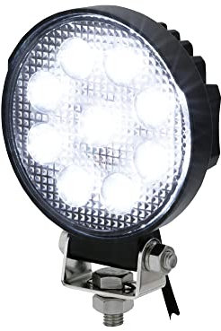 AdLuminis LED Arbeitsscheinwerfer rund, 15 Watt, 1400 Lumen, hochwertige Chips, 25,4°, für 12V 24V, IP67 IP69K