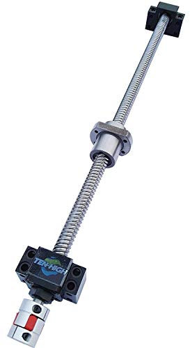 TEN-HIGH SFE5050 2200 mm Kugelgewindetrieb mit Metall EinzelKugelmutter+1 Set BK/BF40+Kupplung CNC