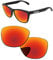 PapaViva Replacement Lenses for Oakley Frogskins OO9013 55mm Sunglass Fire Red Polarized