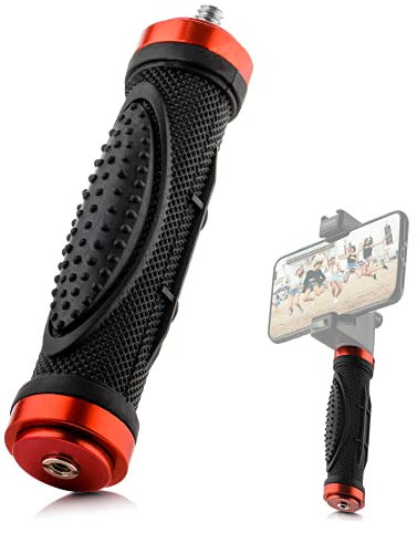 MOJOGEAR Maniglia per smartphone/fotocamera/action cam - Gomma - Nero/Rosso