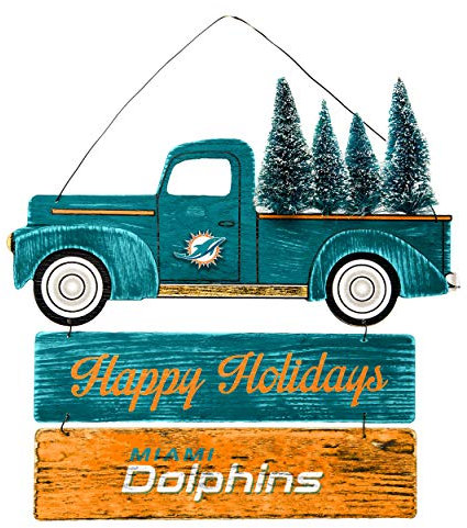 FOCO Miami Dolphins NFL Holz-Truck mit Baumschild
