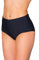 Aquarti Slip Costume Donna Vita Alta – Slip Bikini Donna Classico in Colori Unici, Nero, 52