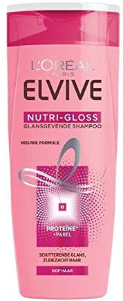 3er Pack - L’Oréal Elvive Nutri Gloss - Glänzendes Shampoo - für stumpfes Haar - 250 ml