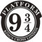 platform 9-3/4 Harry Potter logo 934 autocollant sticker Sticker Mural décoratif Porte Chambre