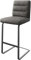 DELIFE Barstuhl Pela-Flex Freischwinger flach Metall Vintage Anthrazit