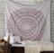 RAJRANG BRINGING RAJASTHAN TO YOU Mandala Wandbehang Wandteppich - Dekorative Strandtuch Hippie Wandteppich Elefant werfen Wandteppich - 274 x 228 cm - Kastanienbraun