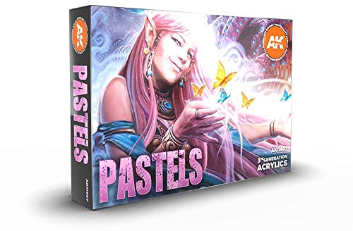 Pastels Colours Set - AK Interactive Acrylic 3g Paints- AK11607