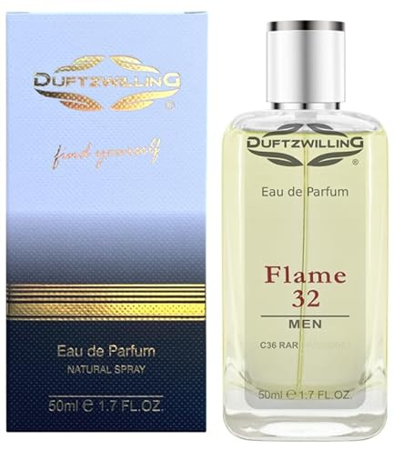 FLAME 32 von DuftzwillinG ® Eau de Parfum für Herren | C36 Men EdP Spray | blumig, frisch, würzig (50 ml Prime)