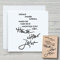 NEWSTAMPS Stempel Denke immer daran Motivstempel groß aus Holz & Gummi zum Karten basteln, Holzstempel, Sprüche, Spruchstempel, Textstempel, Schrift, Scrapbook, Textilstempel, Deko