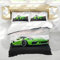 WFBZ Bedding Mikrofaser Bettwäsche Grun 3D Druck Modern Autos,Modern Sport Car Bettbezug 135 x 200 cm, Kissenbezug 80 x 80 cm