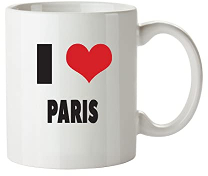 I Love Paris I Love Mug Personalised Adult Office Mug