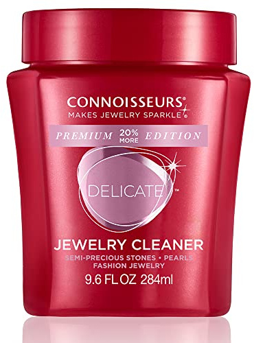 CONNOISSEURS Premium-Edition-Schmuckreiniger-Lösung, Auswahl aus zartem, feinem oder silberfarbenem Schmuckreiniger, Vorteilsgröße, 272 ml, 272 ml, kein Edelstein