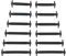 No Tie Laces for Kids and Adults, Elastic Laces for Trainers, Silicone Tieless Flat Shoelaces for Running Shoes (12pcs for KIDS, Black)