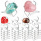 (24 PCS）Display Stand,Acrylic Rock Display stands,Clear Display Easel Stands Pedestal for Crystal Geodes Rock Mineral Agate Fossil Coral crystal/gemstone Small Collectibles Display Stands (Small)