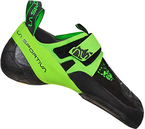 LA SPORTIVA M Skwama Vegan Grün - Bequemer Veganer Vibram Herren Kletterschuh, Größe EU 38.5 - Farbe Black - Flash Gree