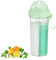 Water Bottle, 2 in 1 Cup Dual Use Water Bottle Portable Large Capacity Straw Bottle Clear Dual-Use Drink Cup Travel Sport Water Bottle Water Cup with 2 Straw 21oz(Green)