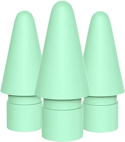 Tucana Pen Tips Compatible for Apple iPad Pencil 1st & 2nd Generation (3-Pack) (Green)