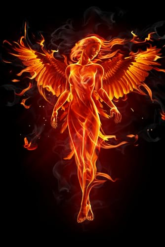 Phoenix in flame supernatural Notebook: Perfect college ruled notebook for writers and readers alike!