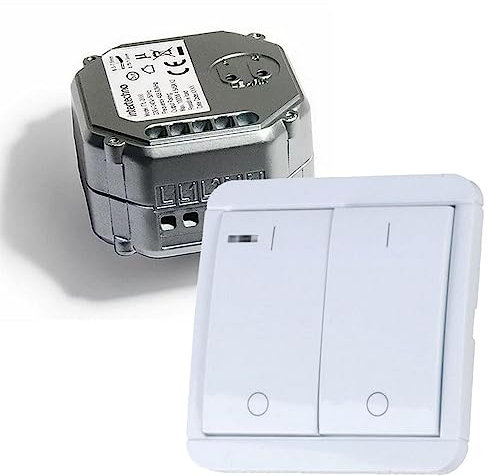 PI-131: Intertechno 2-fach Funkschalter ITL-2000 mit Doppel-Wandsender DWS-20T für die fernbediente Schaltung von Lichtanlagen aller Art, sowie Elektrogeräte bis 1000 Watt/Kanal