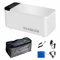 TORRONBE Insulinkühler gekühlter Kasten, 2-8℃ Mini Medizin Kühlschrank, lange Arbeitszeit für 8 Stunden, Insulinkühler mit wiederaufladbarer Batterie für Auto, Reise, Zuhause (0.6L, Weiß)