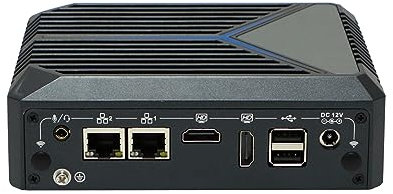 HUNSN Fanless Mini PC, Industrial Computer, Windows 11 or Linux Ubuntu, TPM2.0, J6412, BX09, 2 x LAN, 2 x HDMI, COM, SIM Slot, 8 x USB, WOL, PXE, Watchdog, Vesa Mount, 16G RAM, 256G SSD