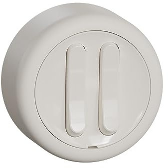 Schneider Electric Elso runder Serienschalter, 2-fach, Aufputz, Renova, 16AX, 250V AC, weiss, Artikelnummer WDE015816