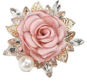 Élégante broche en forme de rose pour femme et homme, fête de mariage, accessoire de boutonnière, idée cadeau pour la Saint-Valentin, Métal, Zircon cubique