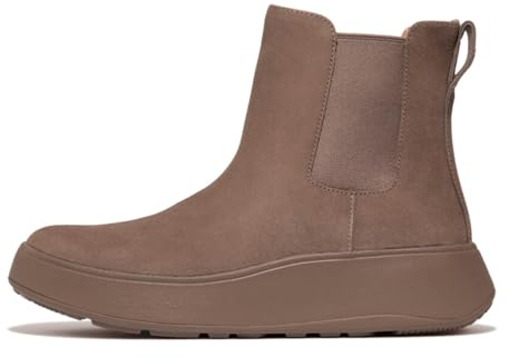 Fitflop Women's F-Mode Suede Flatform Chelsea Boots, Minky Grey, 36 EU
