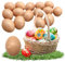 Tiuxiu 15 piezas huevos artificiales de plástico para manualidades pintura colgante huevos de plástico, pintura de bricolaje, huevo de Pascua, imitación, agrícola realista
