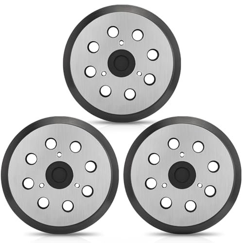 Cuscinetti per levigatrice Makita, confezione da 3 cuscinetti di ricambio per levigatrice orbitale a 8 fori da 12,7 cm, per Makita 743081-8/743051-7, compatibili con Makita BO5010 BO5030K BO5031K