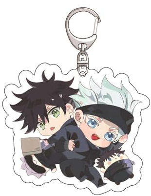 acsewater Jujutsu Kaisen Schlüsselanhänger Anime Spiel gedruckt Acryl Schlüsselanhänger Anhänger Cartoon Schlüsselanhänger Anime Fan Schlüsselanhänger Zubehör...