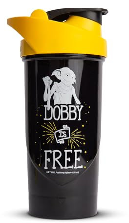 Shieldmixer Hero Pro Classic Shaker Dobby is Free - BPA-frei - Gym Zubehör - Eiweiss Shaker - Fitness Trinkflasche - Schwarz - 700ml