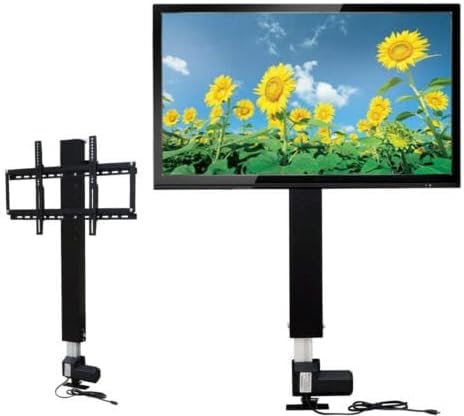 KLOOLIVE Elektrisch Motorisierte TV Lift für 26-57 TV Standfuß Hebesystem Höhenverstellbar mit Fernbedienung