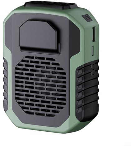 WIIYENA Ventilador de cinturón portátil, batería de 6000 mAh, mini ventilador de cintura, aspas de turbina, ventilador de clip de cintura, ventilador de refrigeración de manos, ventilador de cuello