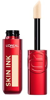 L'Oréal Paris Infallible Skin Ink 2-in-1 Foundation and Concealer Hybrid, 48H Wear, Waterproof, Lightweight, Medium Coverage, Matte Finish, Shade 20 Light Neutral, 15ml