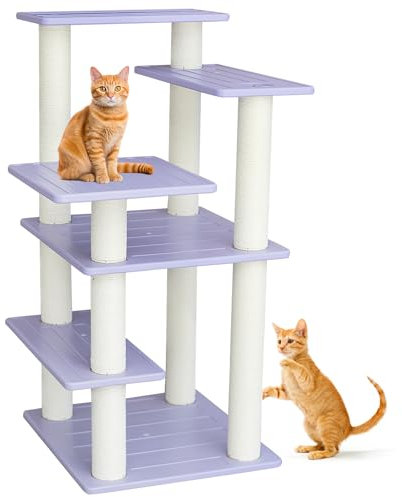MAOHEGOU 5 Level Cat Tree for Outdoor and Indoor Cats,Large Cat Tower with Scratching Posts 46 inches