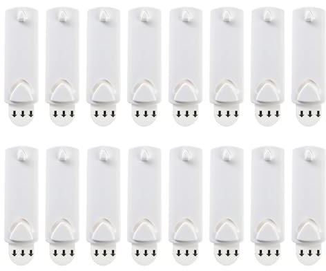 Zonoori 16 Stück Klebenagel für Bilderrahmen, 16 Nägel und 16 Klebestreifen Großer Universal Spurlos(2.7×7.5cm)