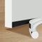 Draft Excluder for Doors 37in/96cm Draught Excluder One Sided Door Draft Excluder Draught Excluder for Doors Under Door Draught Excluder of Noise Reduction Warmth Dustproof(White)