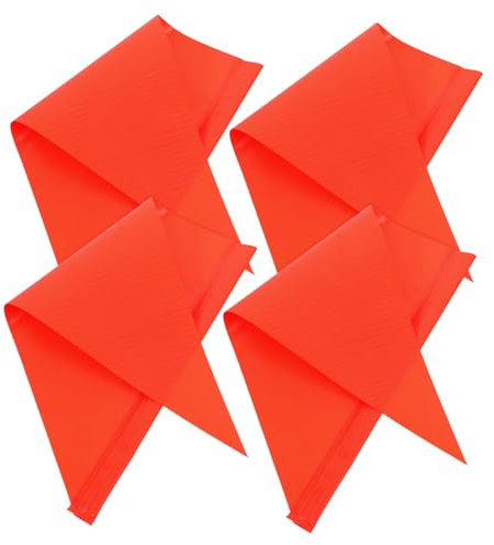 GAROZATION 4stücke Reflektierende Sicherheitsflaggen Für Kinderfahrräder Wasserdichte Dreiecksflags Zur Verbesserung Der Sichtbarkeit Und Im Freien Für Fahrräder Und Scooter