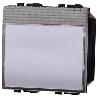IXTRIMA Pulsante Targa Portanome 2P 2M Campanello Colore GRIGIO Compatibile Con Bticino Living International/LIGHT