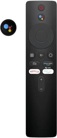 Mando Compatible con Xiaomi para Mi TV Stick/Mi Box S 4K, Bluetooth con Control por Voz y Asistente de Google, Android, Netflix y Prime Video