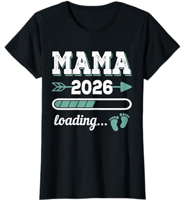 Mama 2026 Loading Werdende Mama Zukünftige Mutter Vintage T-Shirt