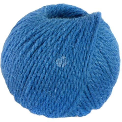 LANA GROSSA Natural Lama Chunky | Voluminöses Garn aus feinen Baby-Lama Fasern | Handstrickgarn aus 100% Lama (Baby) | 50g Wolle zum Stricken & Häkeln | 70m Garn FB 21