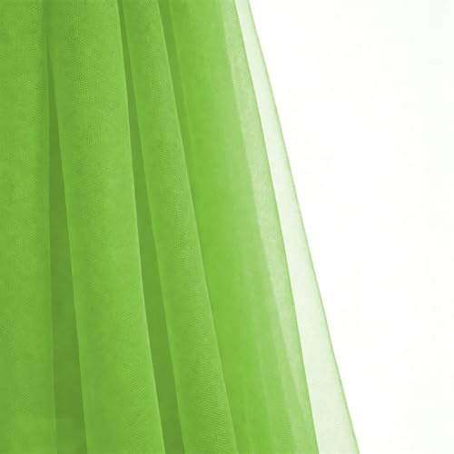 Tüll Tüllstoff Organza Stoffe Meterware, Grün, 3 m x 160 cm | für DIY Hochzeitsdekoration, Tischdeko, Party Torbogen, Brautschleier