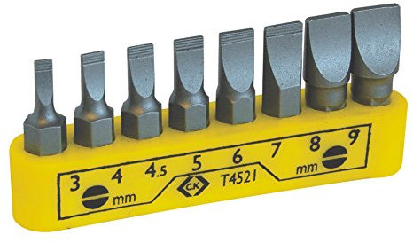 C.K T4521 Bit Set on Clip with 8 Slotted bits