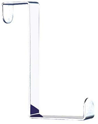 Wenko 4214063100 Türgarderobenhaken - 6-er, Edelstahl rostfrei, je 1.2 x 10.5 x 9 cm, glänzend