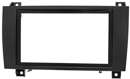 tomzz Audio 2434-035 Doppel DIN Radioblende kompatibel mit Mercedes SLK (Typ R171) 2004 bis 2011 schwarz