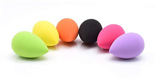 Dolovemk 6PCS Make Up Sponges, Mini Beauty Sponge Blenders Make Up Set, sans latex, Make Up Sponge Cheap, Éponges à couverture impeccable pour fond de teint liquide