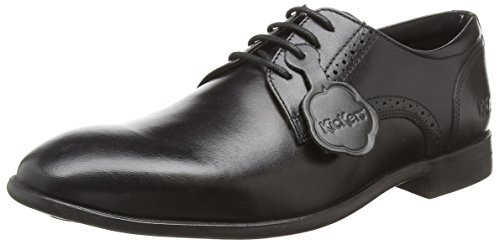 Kickers Men's Jarle Lace Up Black Leather Shoes